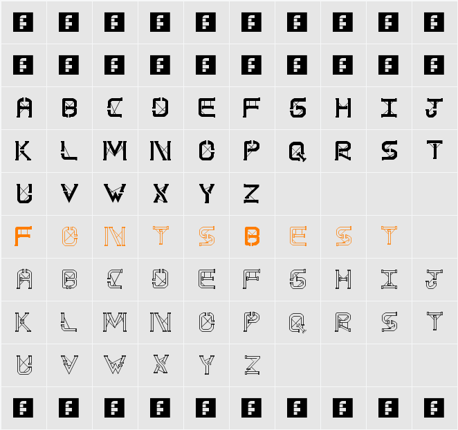 TS PipeStruct Plus Character Map