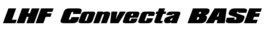 LHF Convecta BASE Font Image