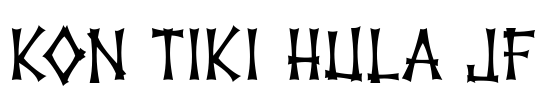 Kon Tiki Hula JF Font Image