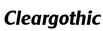 Cleargothic Font Image