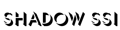 Shadow SSi Font Image