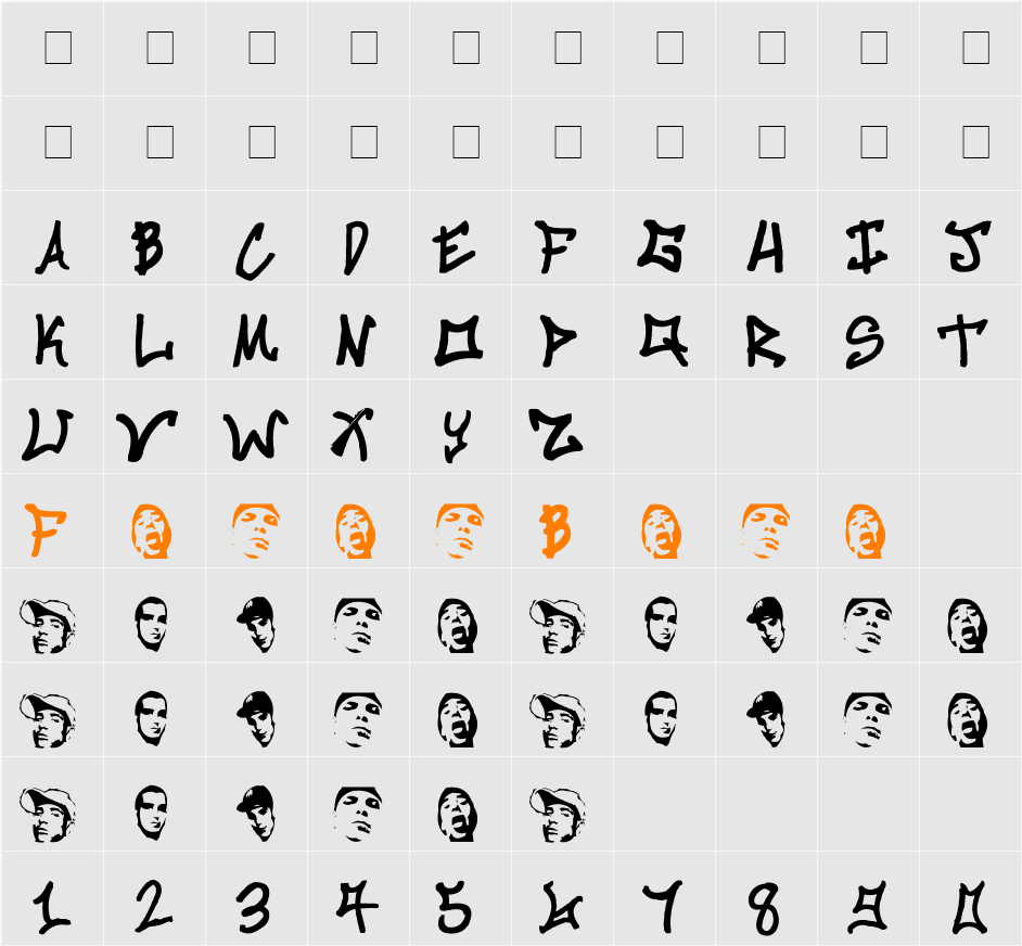 Killanea Character Map