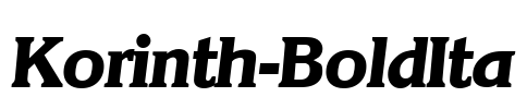 Korinth-BoldIta Font Image