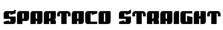Spartaco Straight Font Image