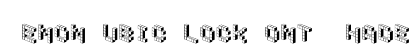 DemonCubicBlockFont Shade
