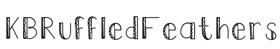 KBRuffledFeathers Font Image