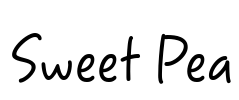 Sweet Pea Font Image