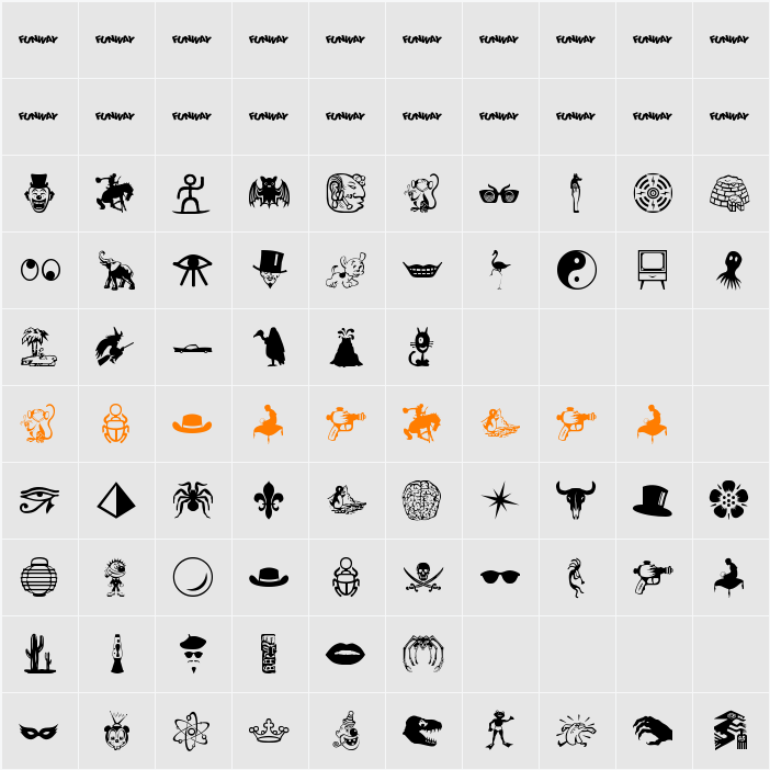 Funway 1 Character Map