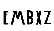 Embxz Font Image