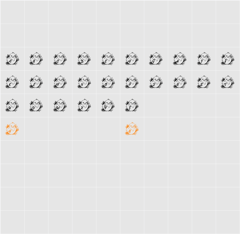 LMS Easter Chick Character Map