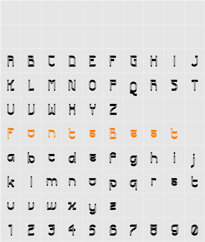 Futurex Dropshaft Character Map