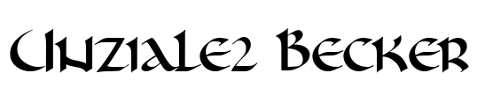 Unziale2 Becker Font Image