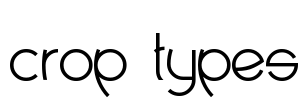 crop types Font Image