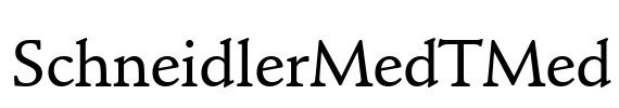 SchneidlerMedTMed Font Image