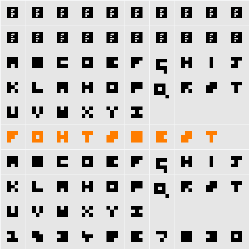 So Square Character Map