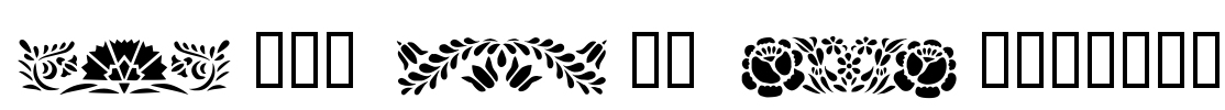 Folk Art Dividers Font Image