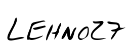 LEHN027 Font Image
