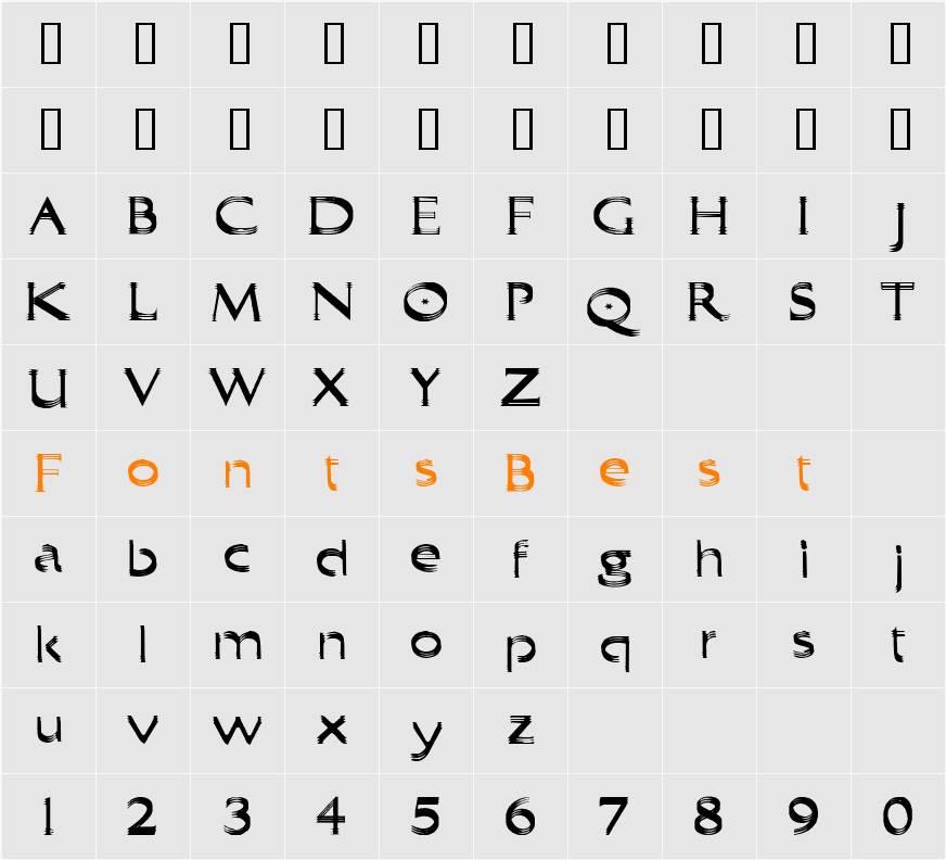 Trilayered Character Map