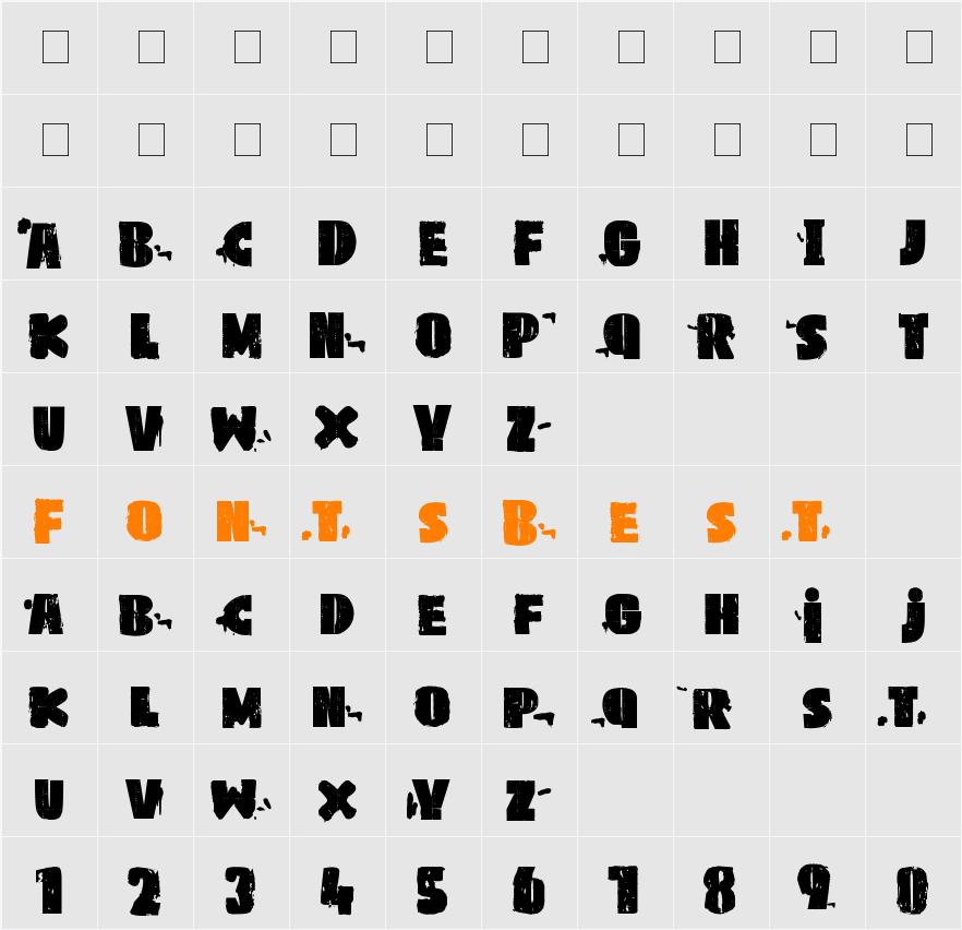 PK&co Character Map