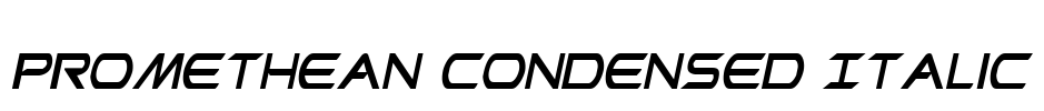 Promethean Condensed Italic Font Image