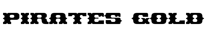 Pirates Gold Font Image