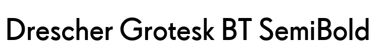Drescher Grotesk BT SemiBold