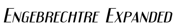 Engebrechtre Expanded Font Image