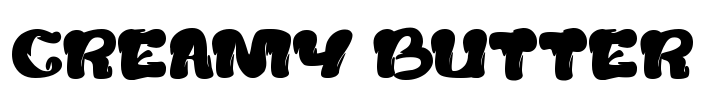 creamy butter Font Image