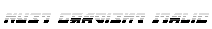 Nyet Gradient Italic