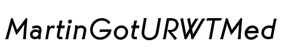 MartinGotURWTMed Font Image