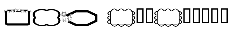 LCR FunFrames Font Image
