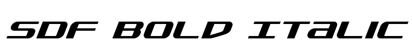 SDF Bold Italic Font Image