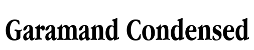 Garamand Condensed