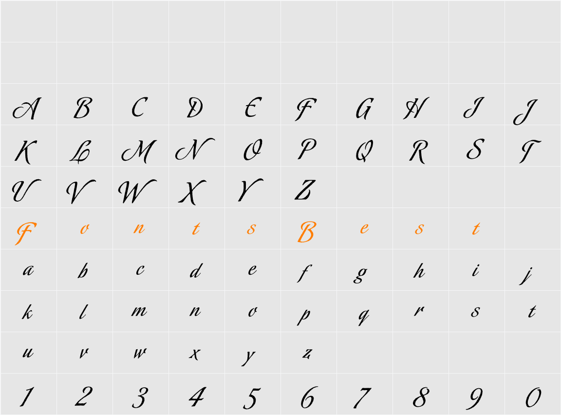 Oxida Character Map