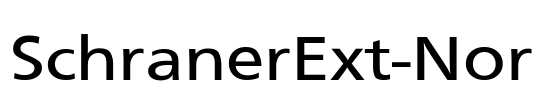 SchranerExt-Nor Font Image