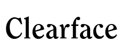 Clearface Font Image