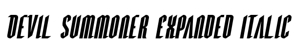 Devil Summoner Expanded Italic
