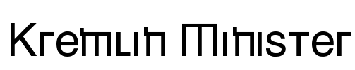 Kremlin Minister Font Image