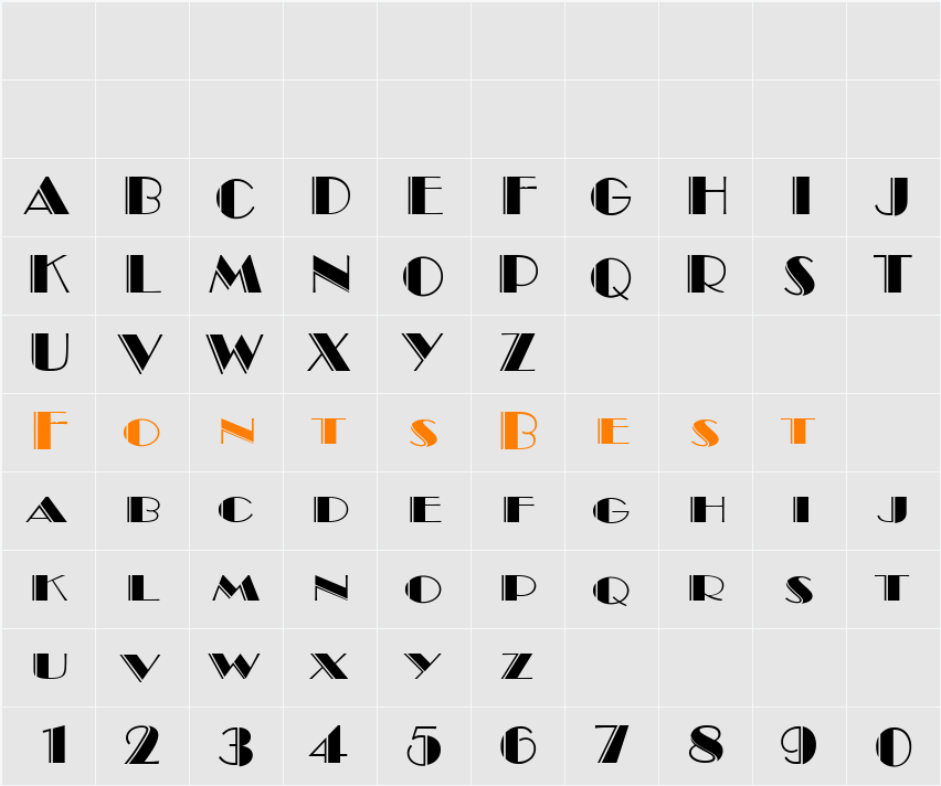 SophiaBecker Character Map