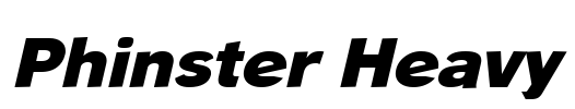 Phinster Heavy Font Image