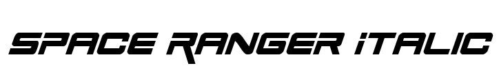 Space Ranger Italic Font Image