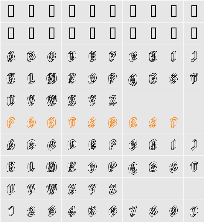 TypefaceEggs Character Map