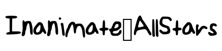 Inanimate_AllStars Font Image