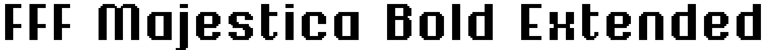 FFF Majestica Bold Extended Font Image