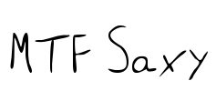 MTF Saxy Font Image
