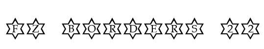 FZ BORDERS 22 Font Image