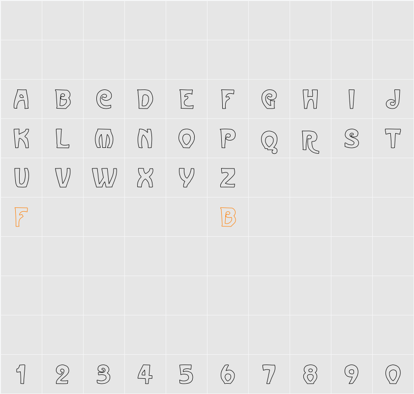 ParisMetro Hollow Character Map