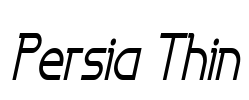 Persia Thin Font Image