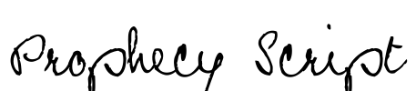 Prophecy Script Font Image