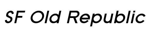 SF Old Republic Font Image